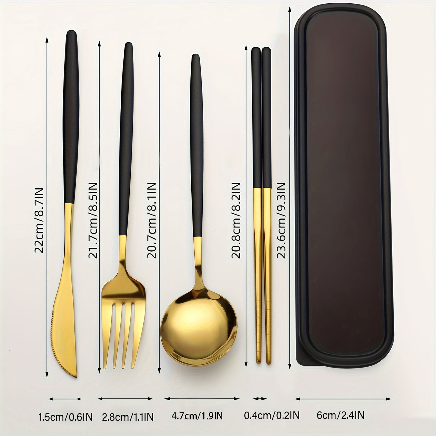 Sophisticate 5-Piece Portable Flatware Set