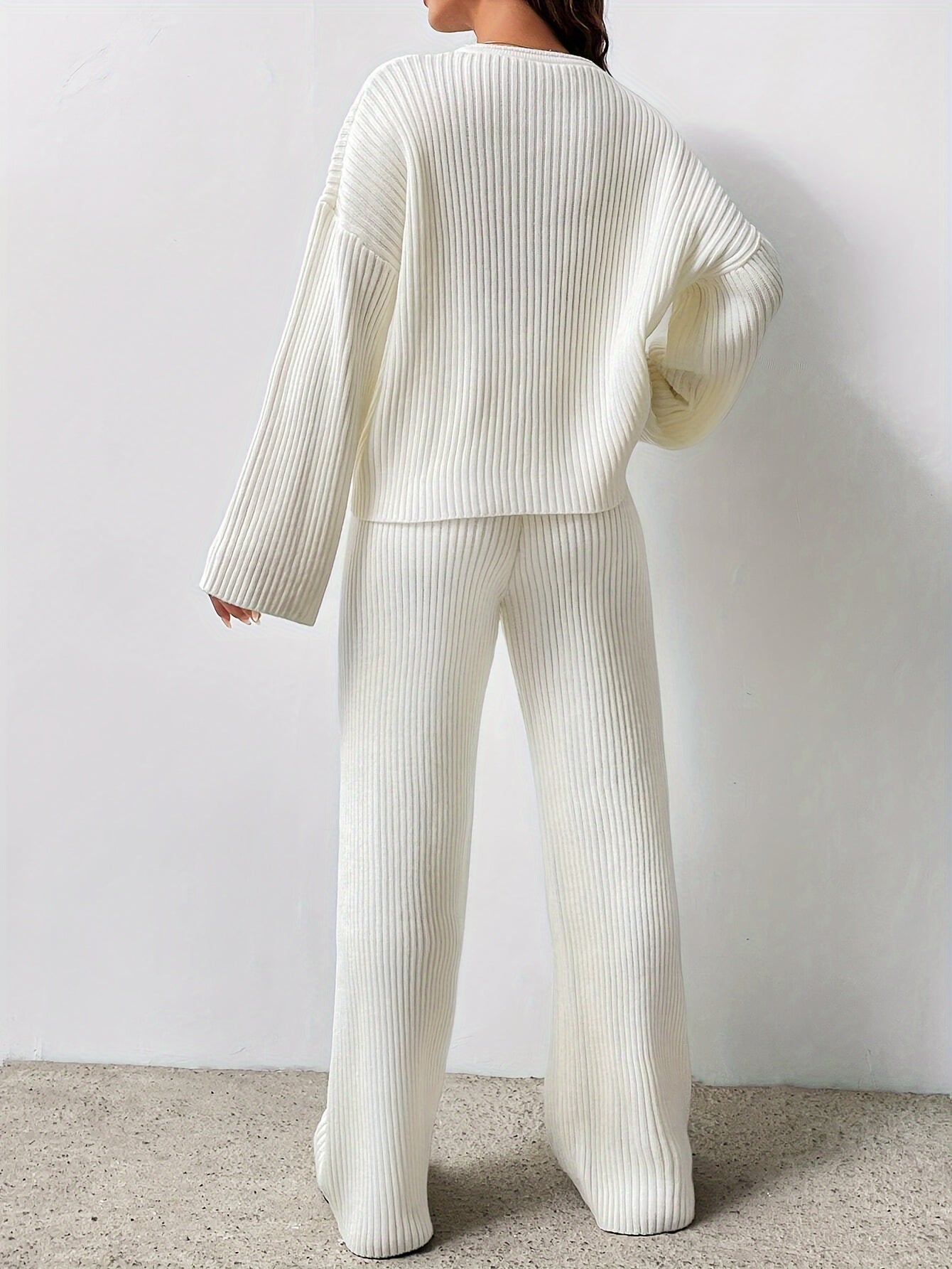 Sophisticate Ribbed Knitted Set