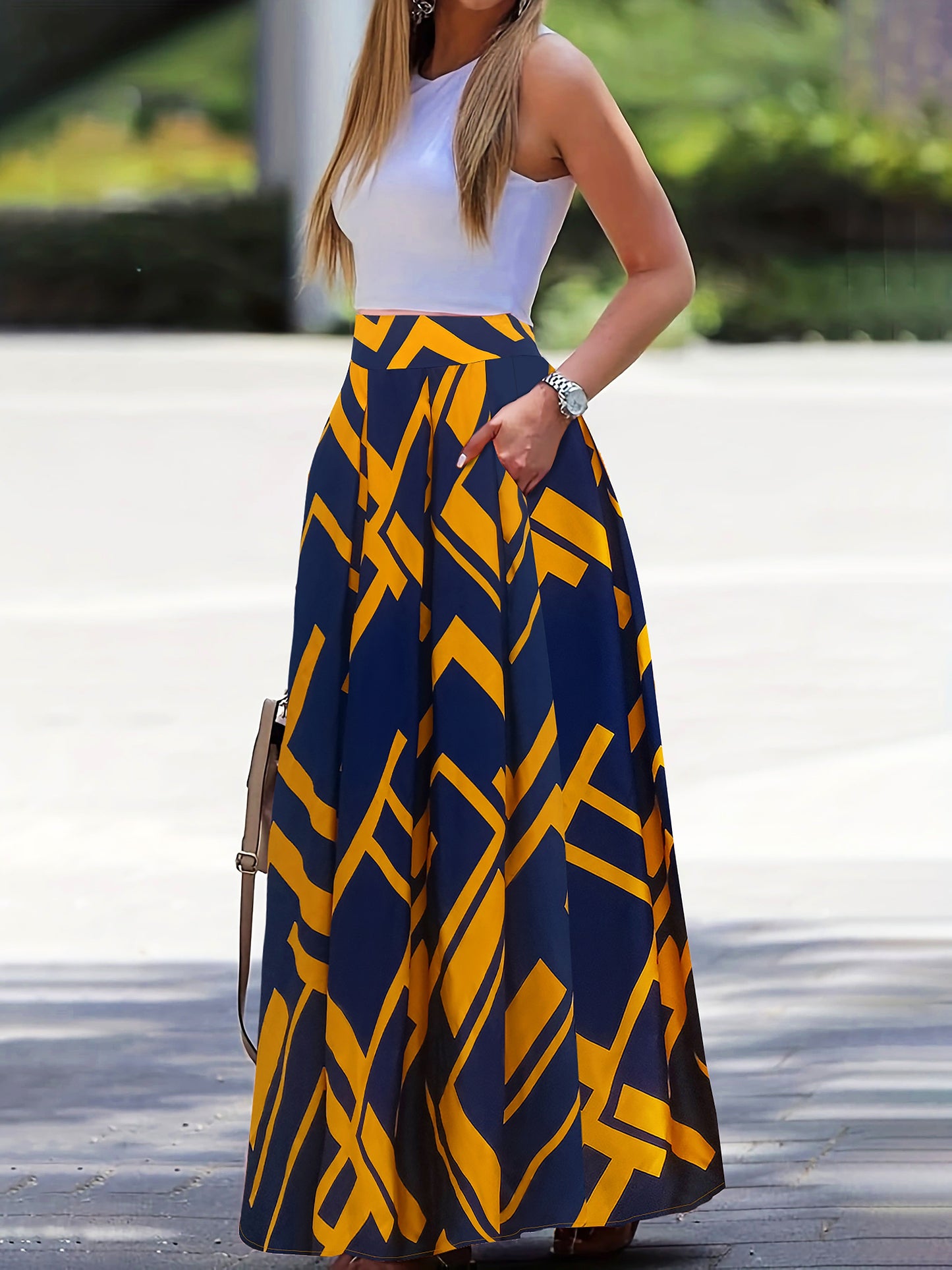 Alex High Waist Maxi Skirt