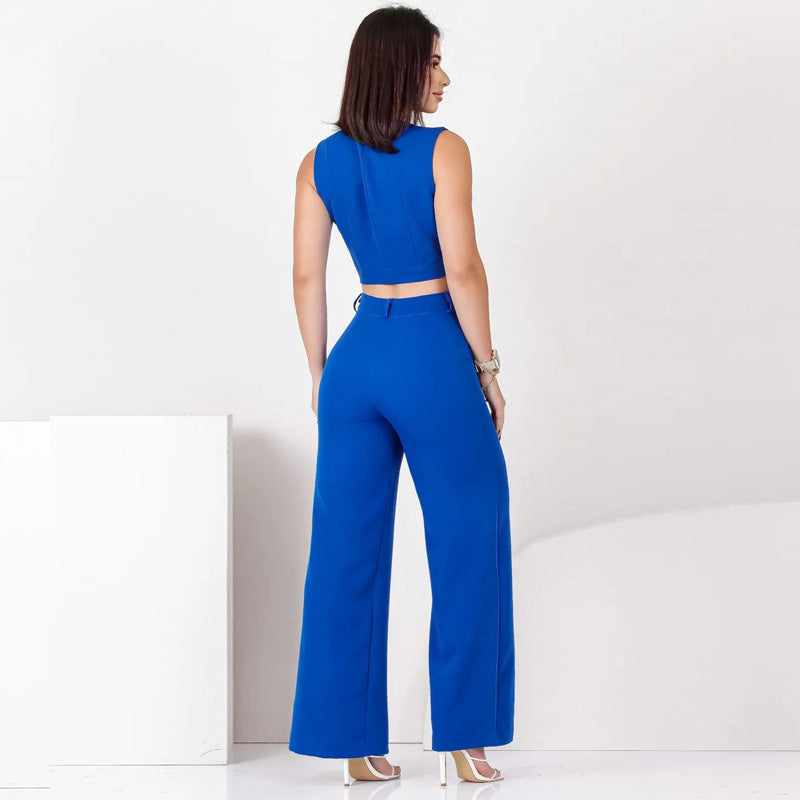 Lucinda Sleeveless Two-piece Suit