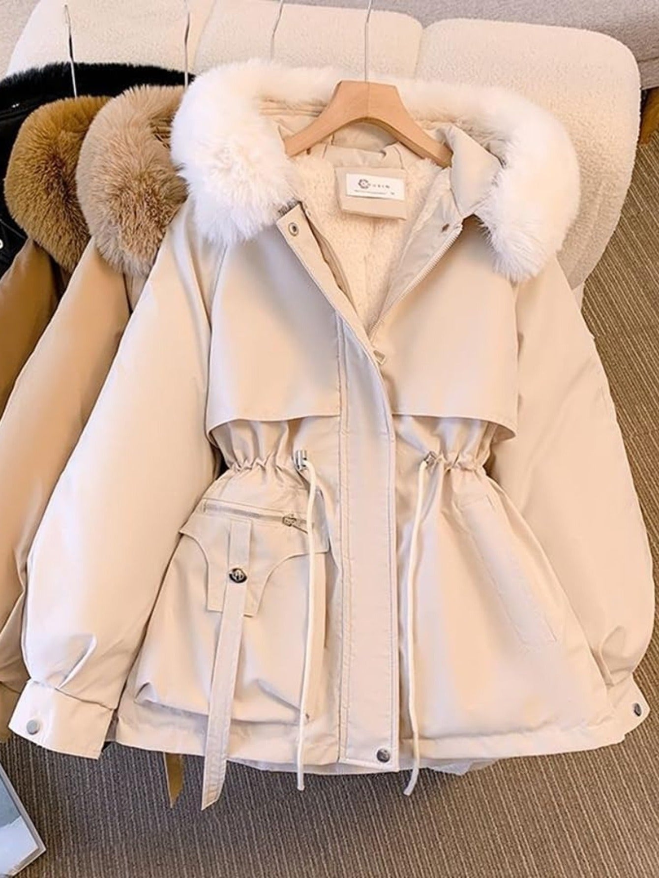 Alina thick fur jacket