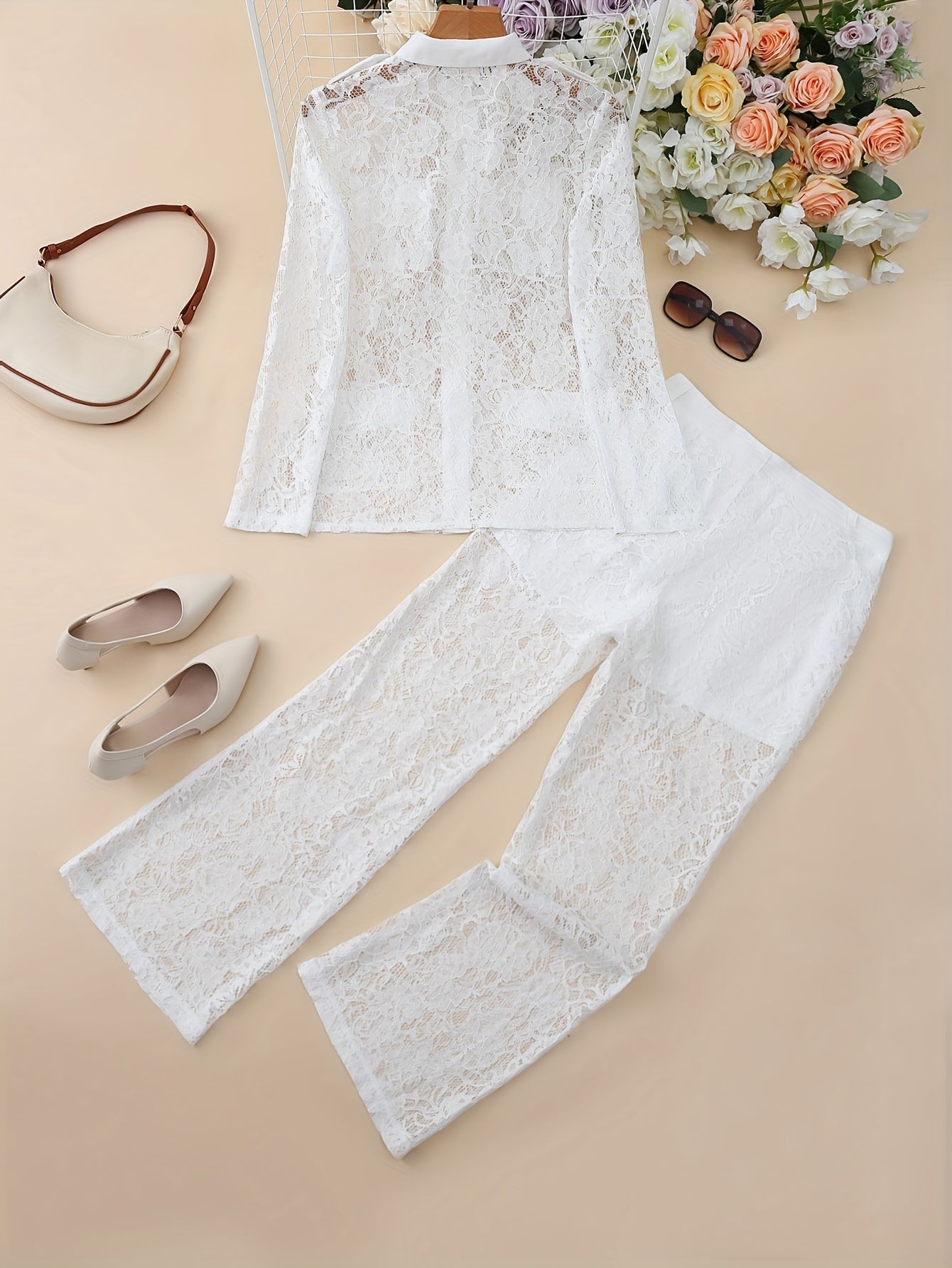 Sophisticate Lace Pants Set