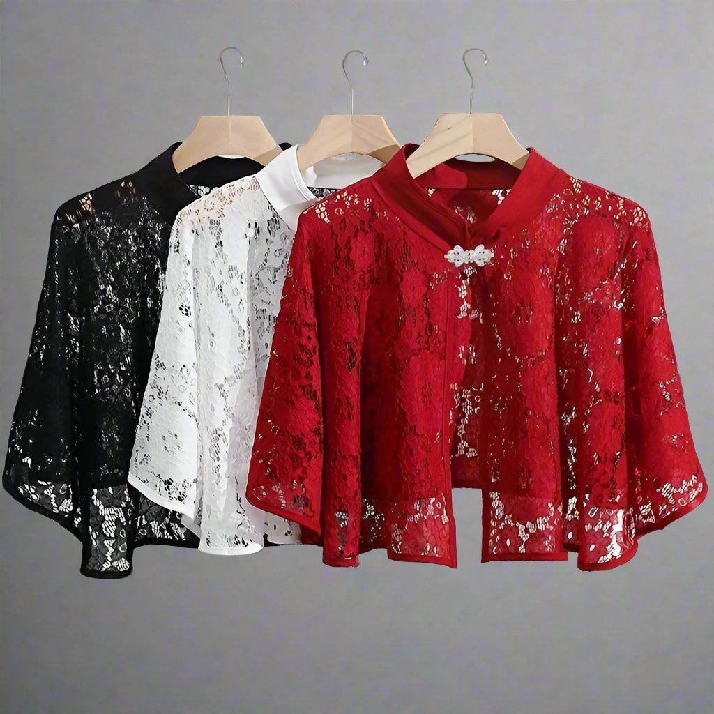 Sophisticate Lace poncho