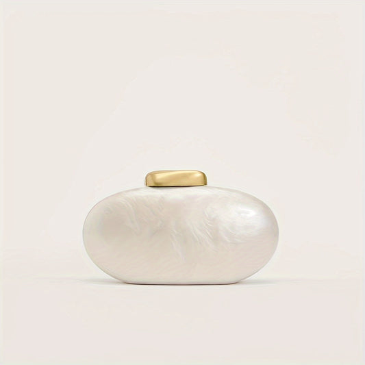 Sophisticate Ivory Pearl Clutch