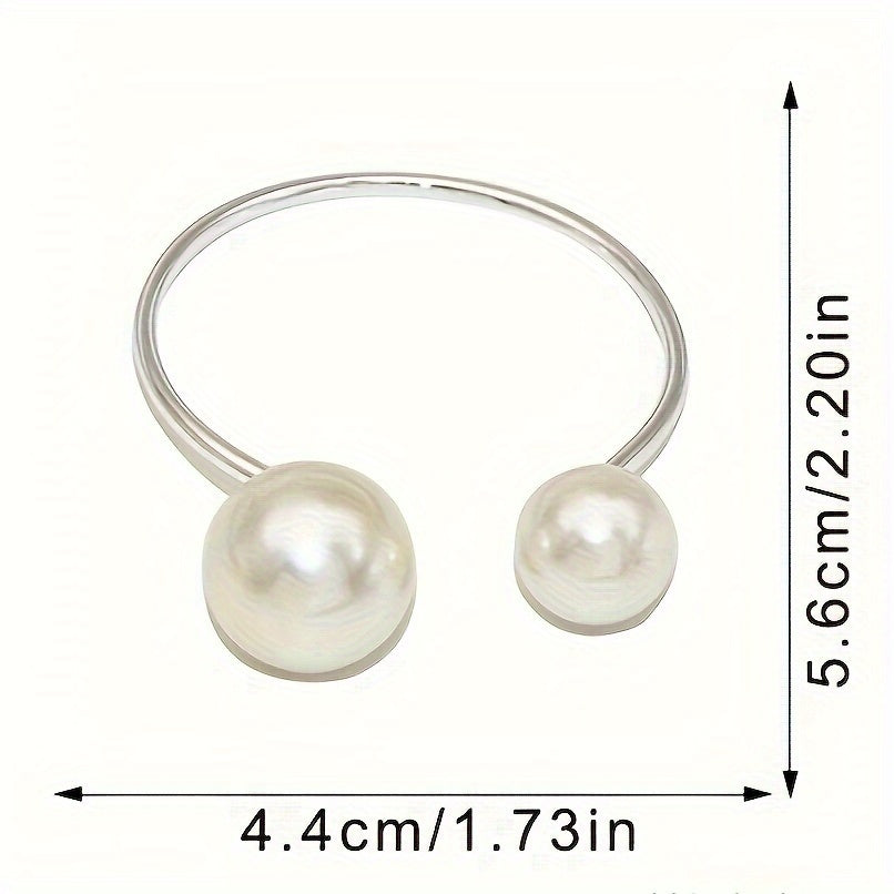 Sophisticate 12 Pcs Pearl Napkin Rings