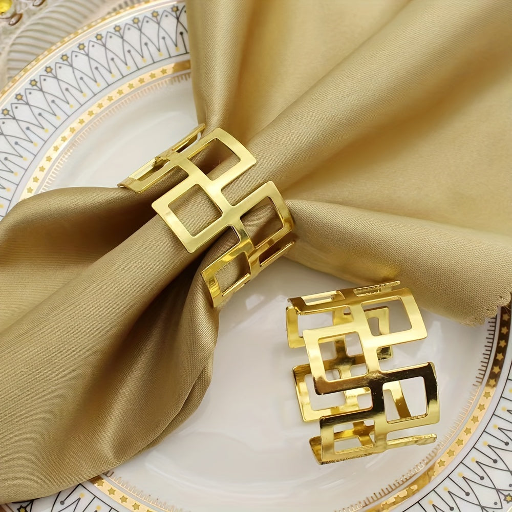 Sophisticate 6pcs Golden High-end Napkin Ring