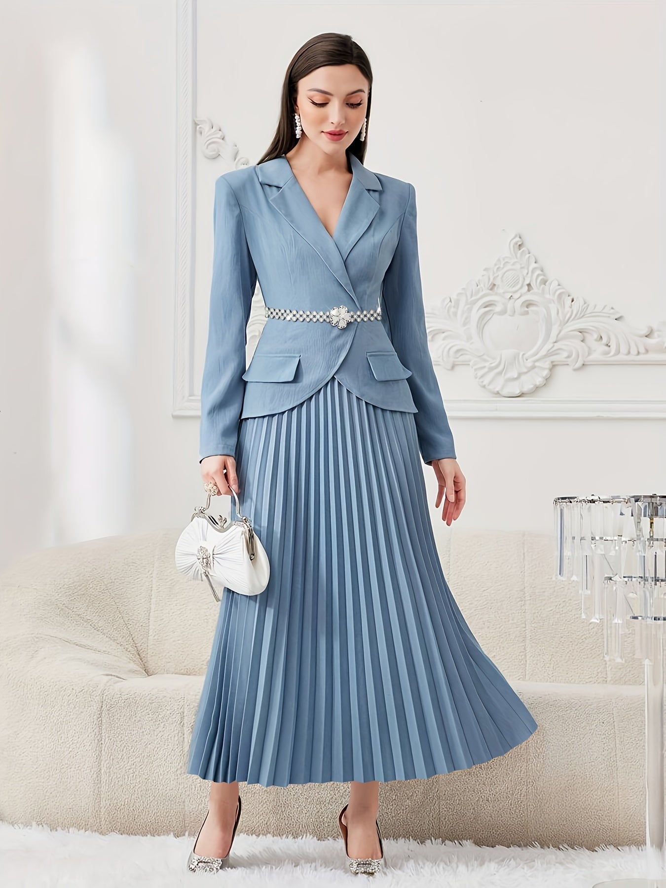 Sophisticate Pleated Dress