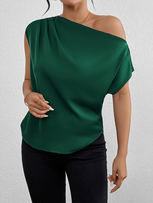 Sophisticate One Shoulder Blouse