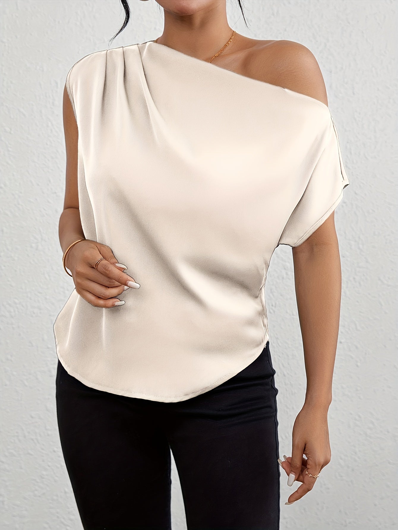 Sophisticate One Shoulder Blouse