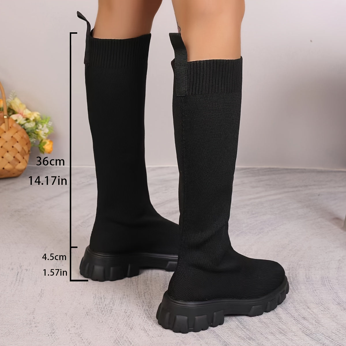 Carla Long Sock Boots