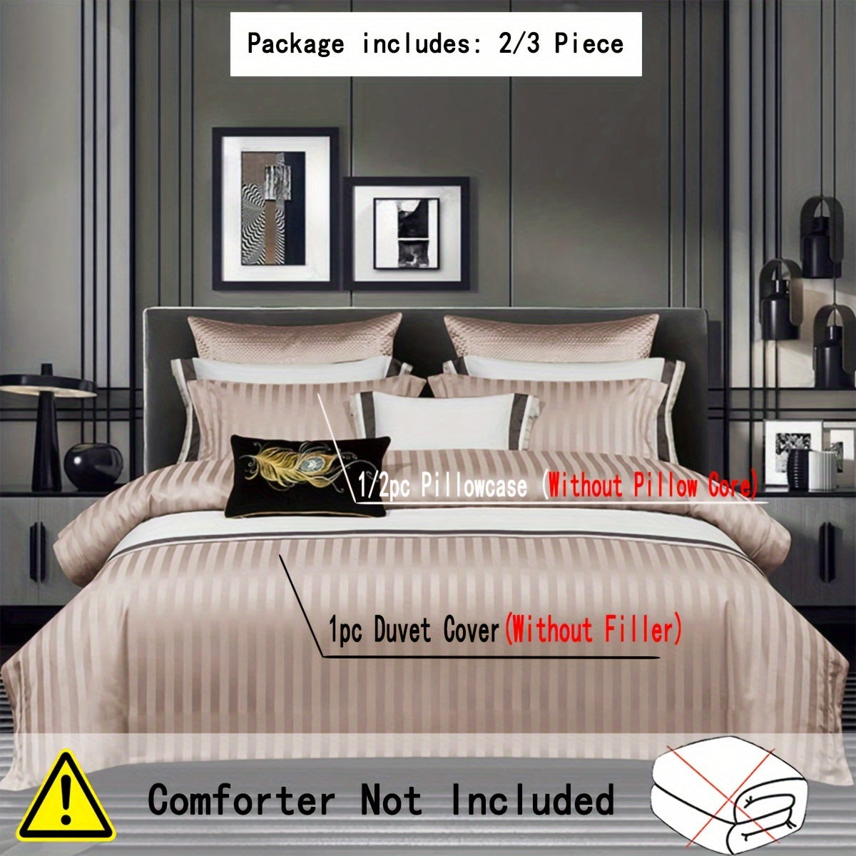 Sophisticate 3-Piece Duvet Cover Set