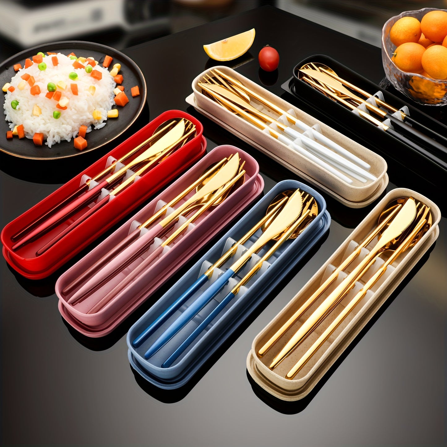 Sophisticate 5-Piece Portable Flatware Set